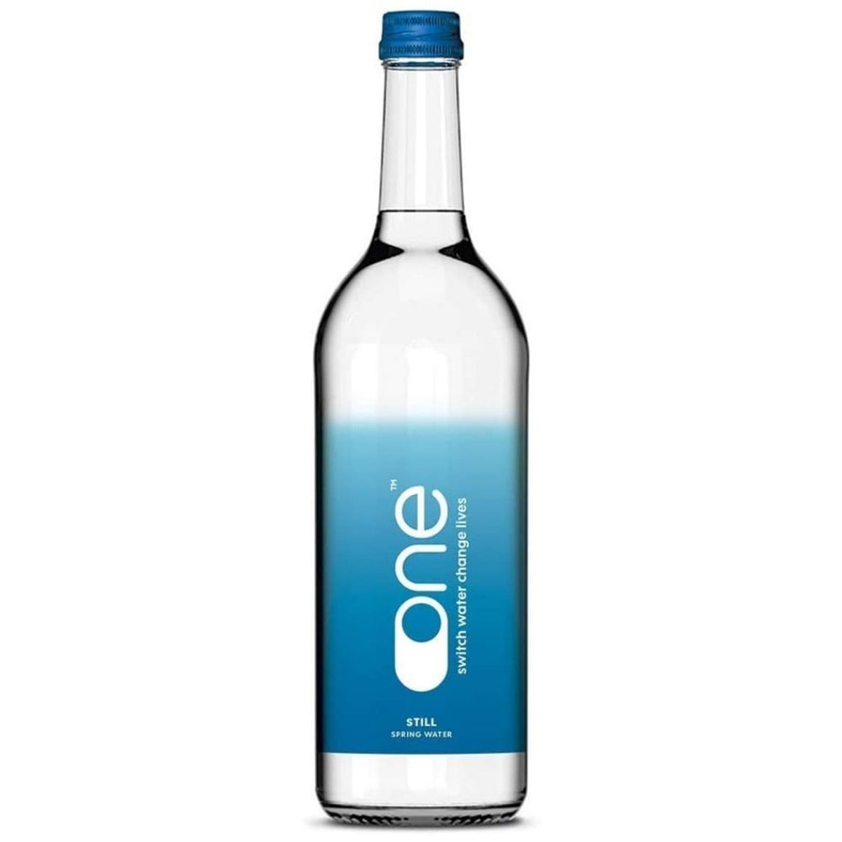 ONE WATER STILL GLASS BOTTLES (750ml) x 12