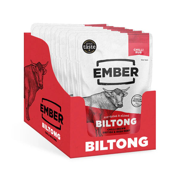 EMBER SNACKS CHILLI BILTONG (25g) x 10