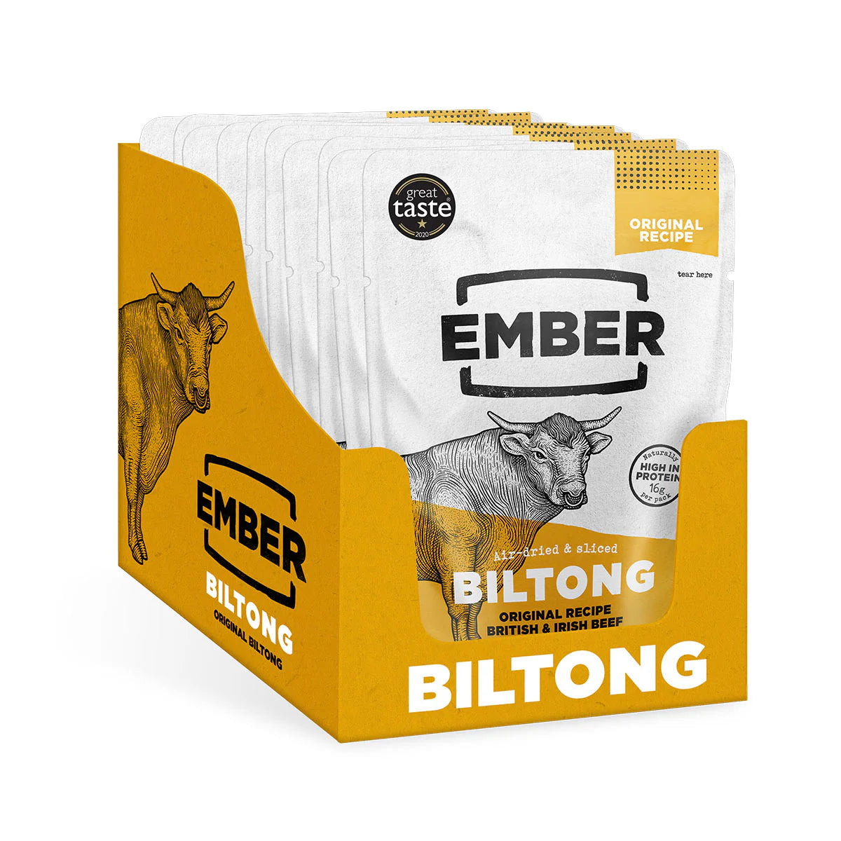 EMBER SNACKS ORIGINAL BILTONG (25g) x 10