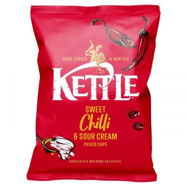 KETTLE CRISPS SWEET CHILLI & SOUR CREAM (40g) x 54