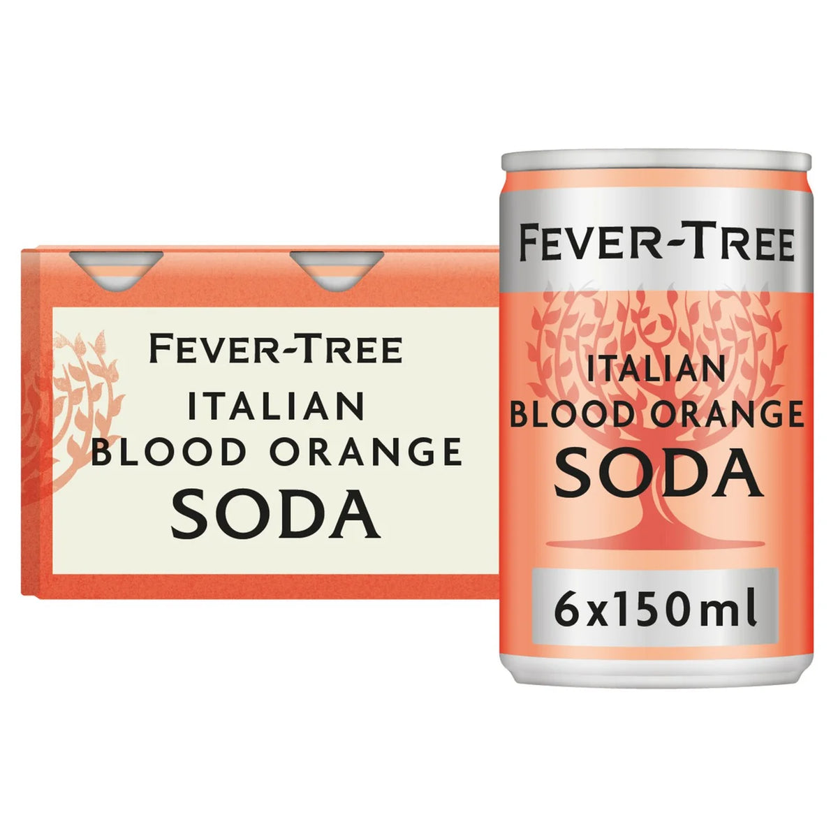 FEVER TREE ITALIAN BLOOD ORANGE SODA CANS (150ML) x 6