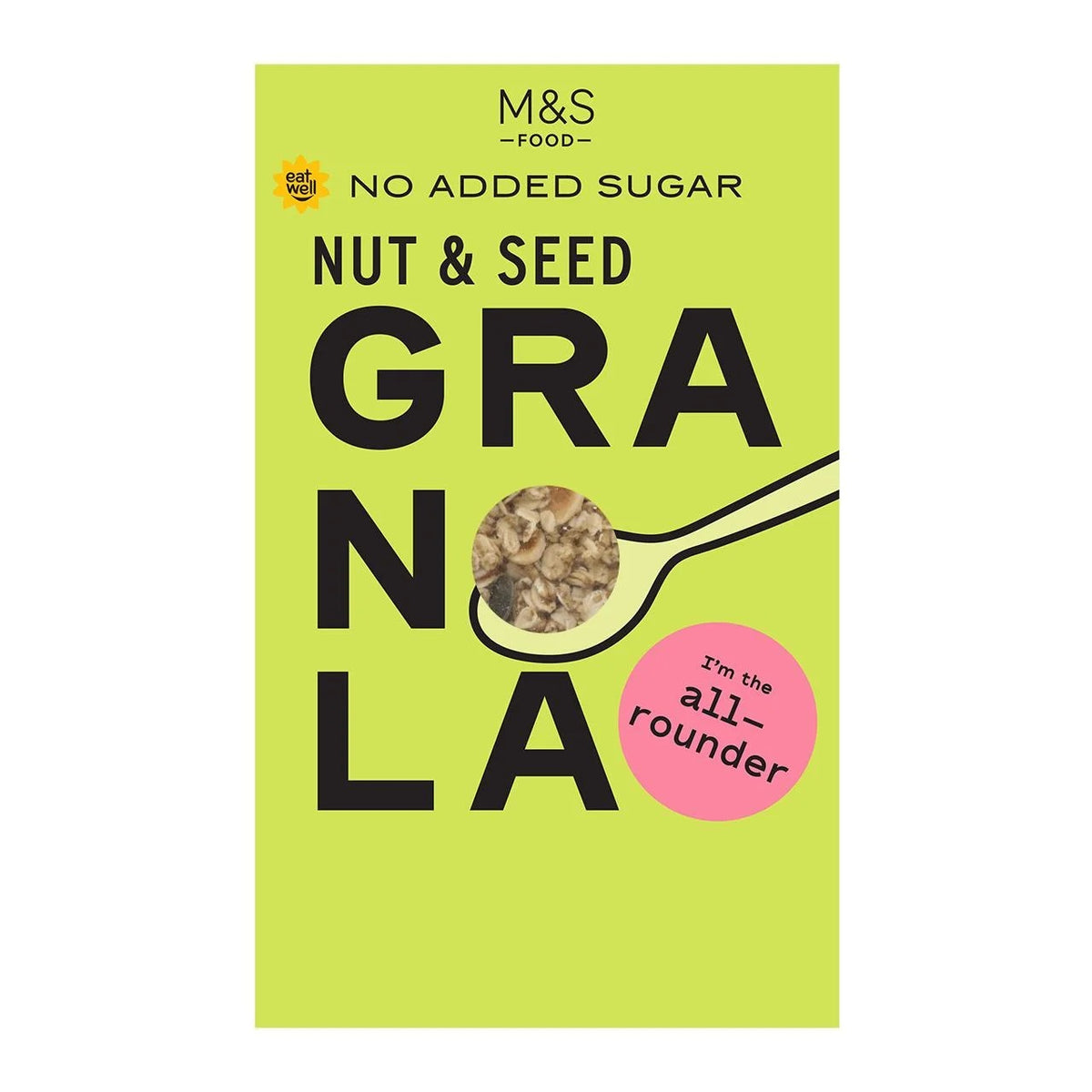 M&S NO ADDED SUGAR SEED & NUT GRANOLA 500g