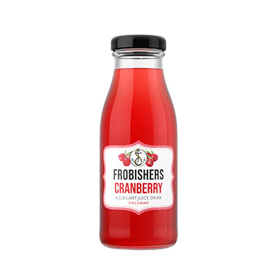 FROBISHERS CRANBERRY JUICE GLASS BOTTLES (250ml) x 24