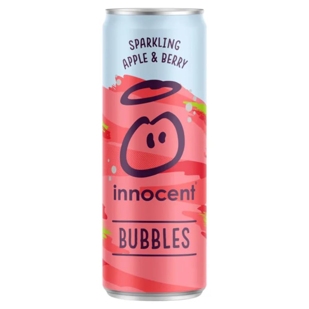 INNOCENT BUBBLES RASPBERRY & BLACKCURRANT (330ml) x 12