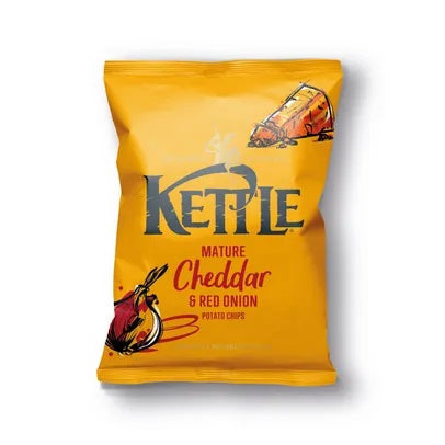 KETTLE CRISPS MATURE CHEDDAR AND RED ONION (40g) x 54
