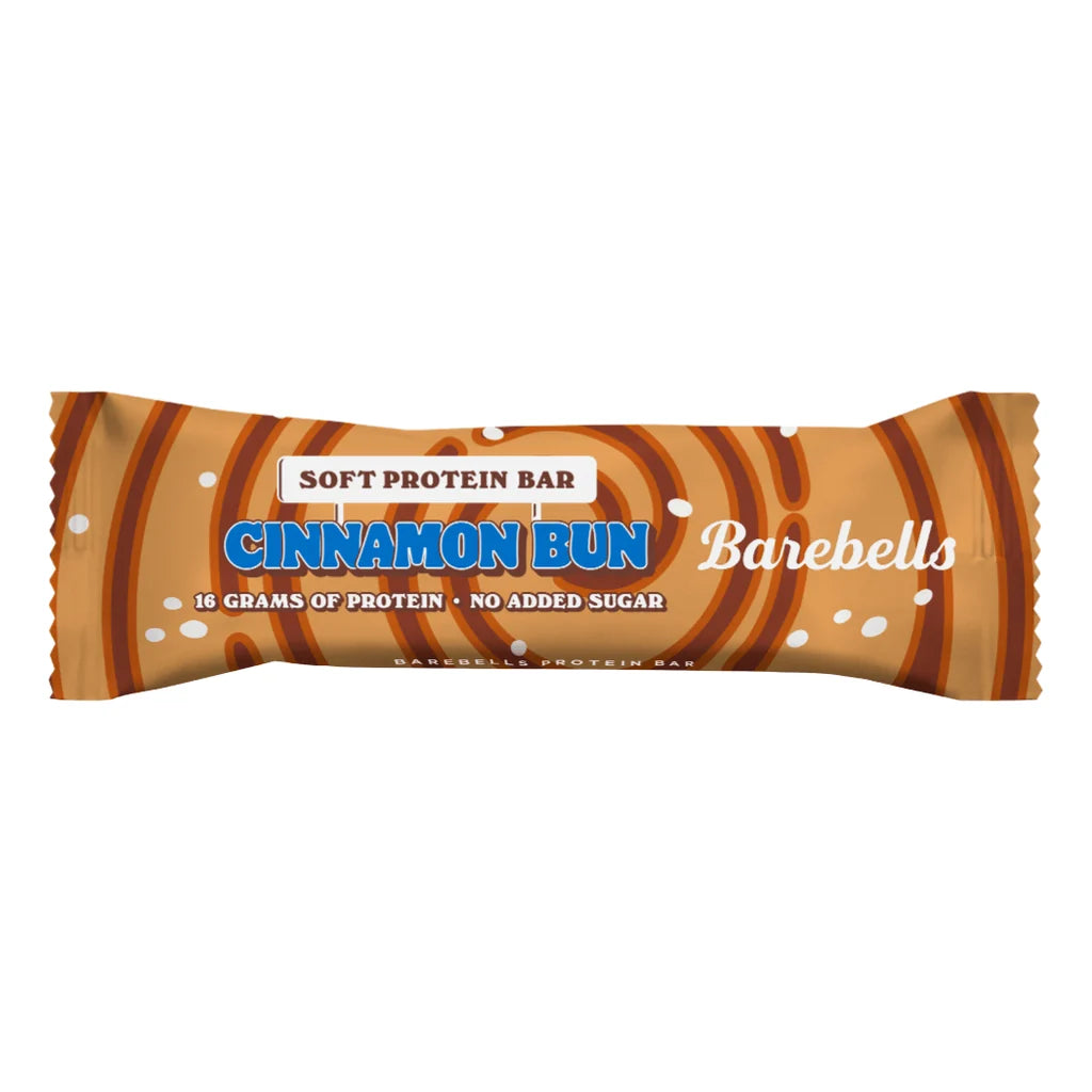 BAREBELLS SOFT PROTEIN BAR CINNAMON BUN (55g) x 12
