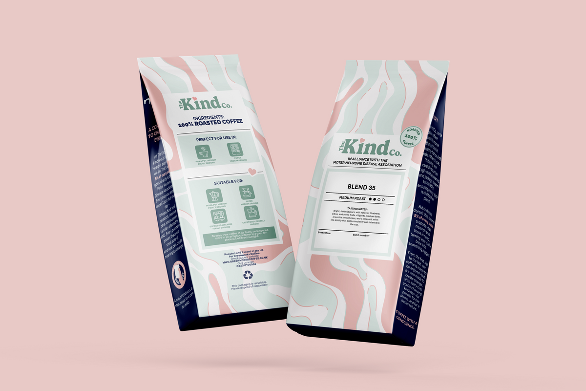 THE KIND CO BLEND 35 100% ARABICA WHOLEBEAN COFFEE (1kg) x 6