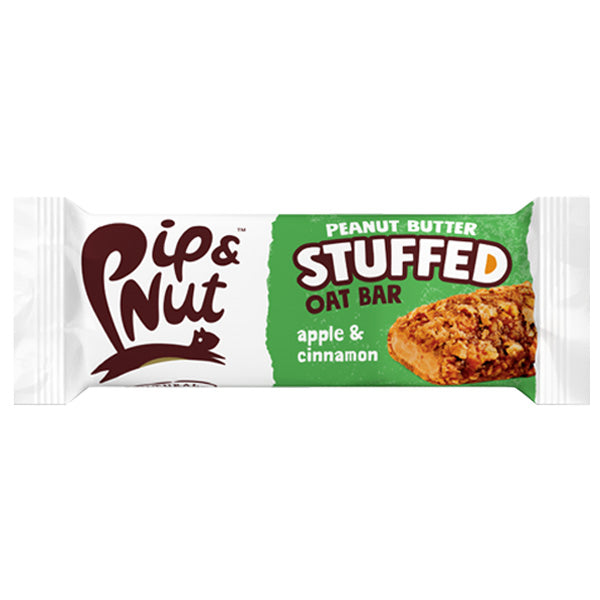PIP & NUT - STUFFED PEANUT BUTTER OAT BAR - APPLE & CINNAMON (48g) x 15