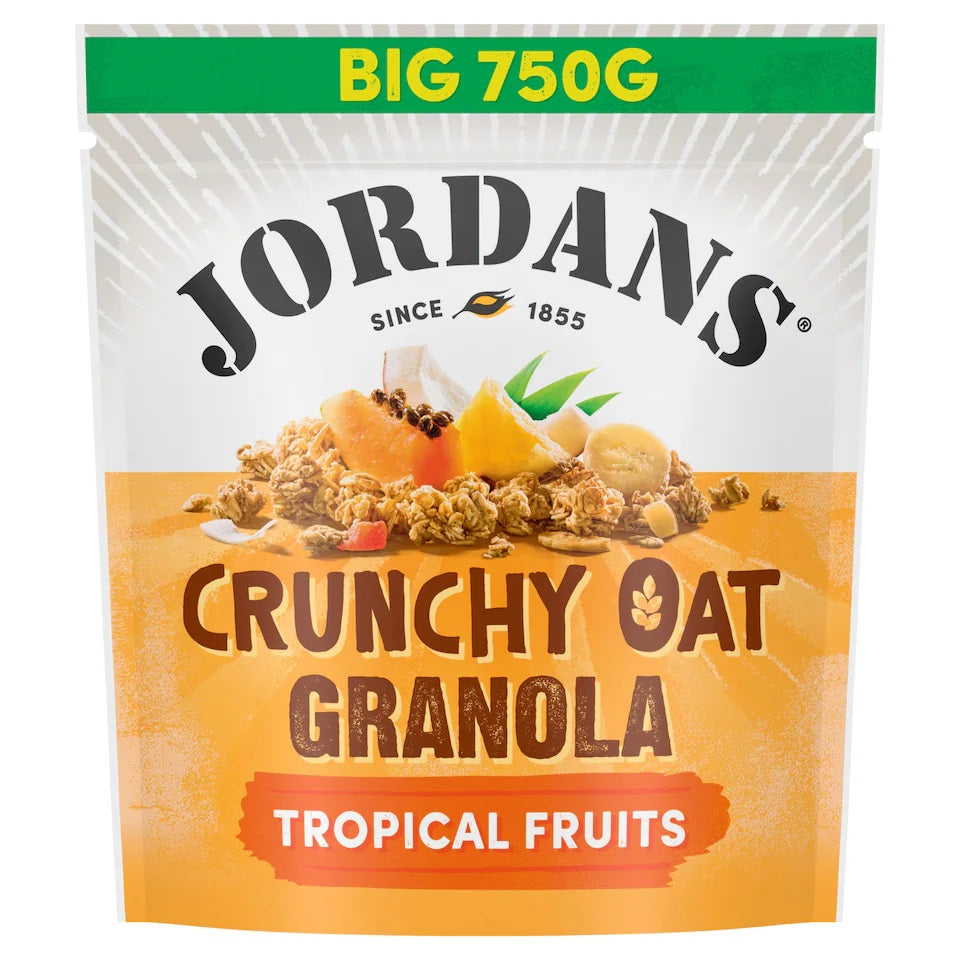 JORDAN'S CRUNCH OAT GRANOLA TROPICAL FRUITS 750g