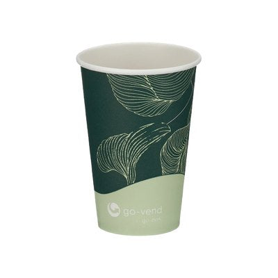 GO PAK Green Single Wall Vending PE Lined Cup (9oz / 255ml) x 1000