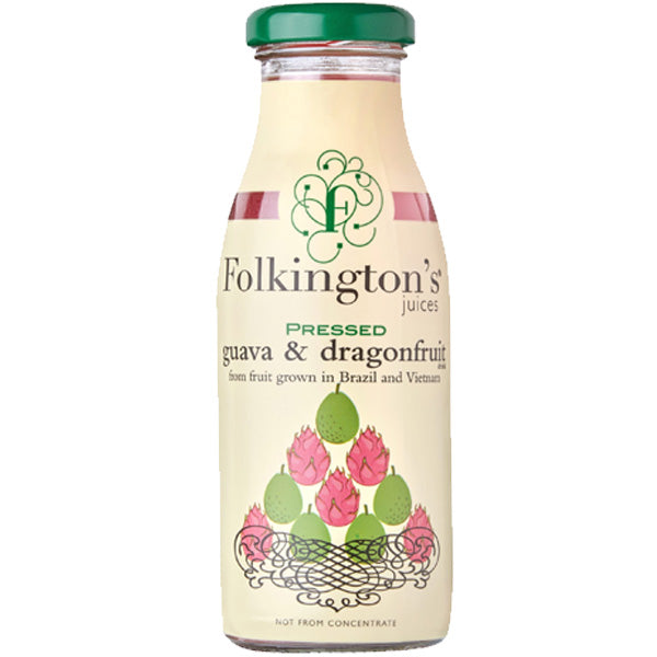 FOLKINGTONS - GUAVA AND DRAGONFRUIT - GLASS - 250ML X 12