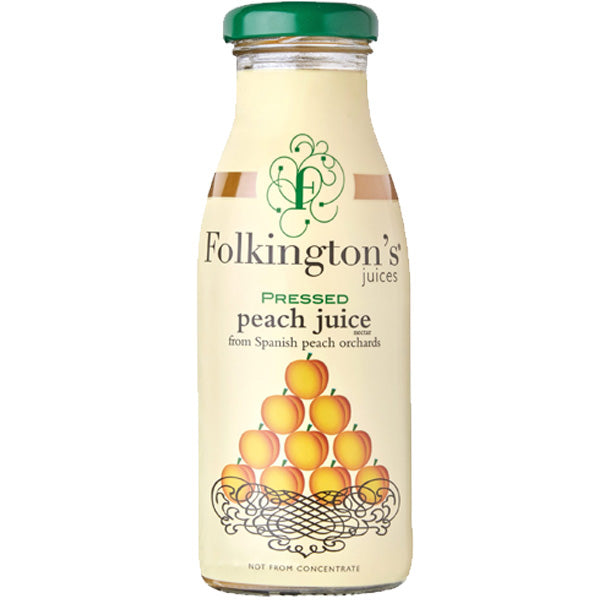 FOLKINGTONS - PRESSED PEACH NECTAR - GLASS 250ML X 12