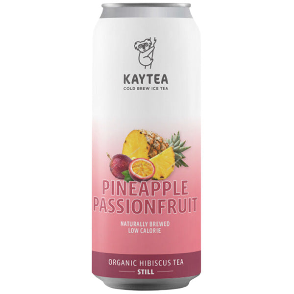 KAYTEA COLD BREW ICE TEA PINEAPPLE PASSIONFRUIT CAN (330ML) x 12