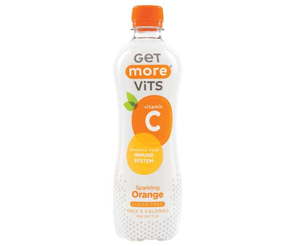 GET MORE VITS C SPARKLING ORANGE BOTTLES (500ml) x 12