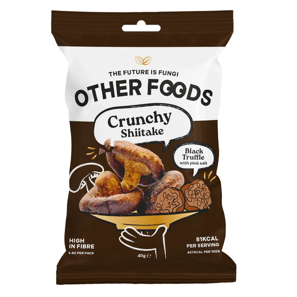 OTHER FOODS - CRUNCHY SHIITAKE MUSHROOMS - TRUFFLE & PINK SALT (40g) x 8