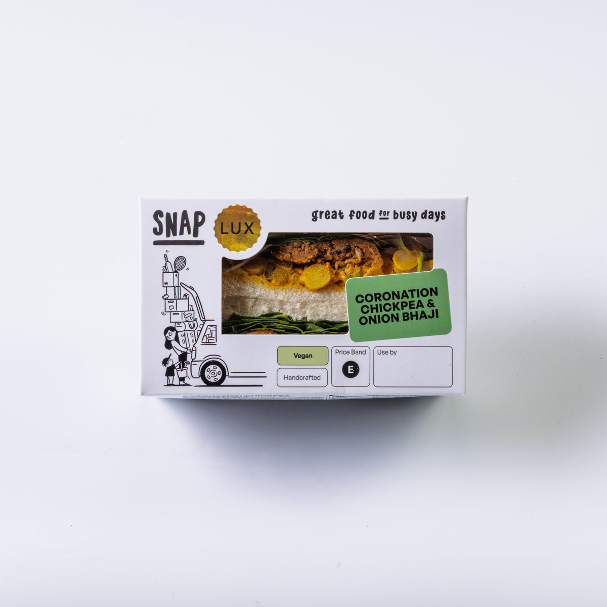 CORONATION CHICKPEA & ONION BHAJI SANDWICH