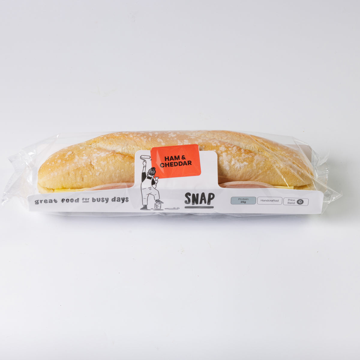 HAM & CHEDDAR RUSTIC BAGUETTE