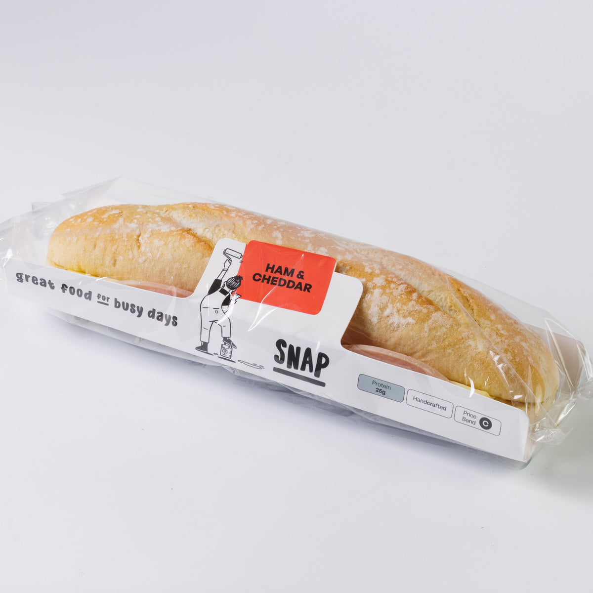 HAM & CHEDDAR RUSTIC BAGUETTE