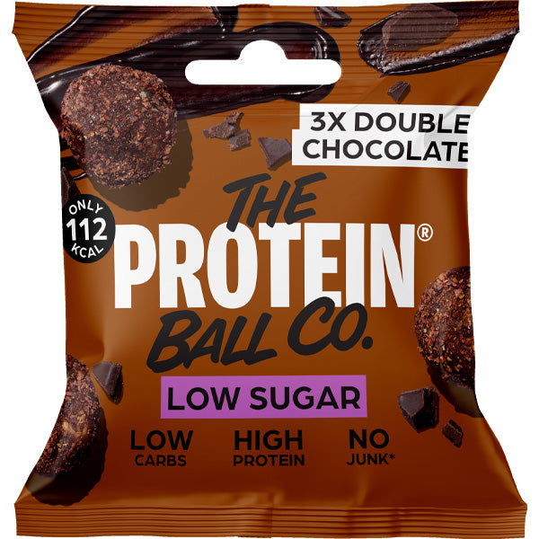 THE PROTEIN BALL CO LOW SUGAR DOUBLE CHOC 20X25G