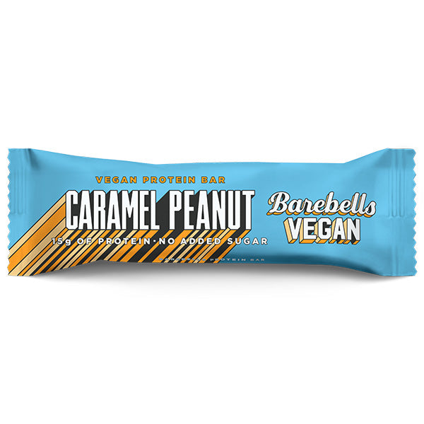 BAREBELLS - VEGAN PROTEIN BAR - CARAMEL PEANUT (55g) x 12