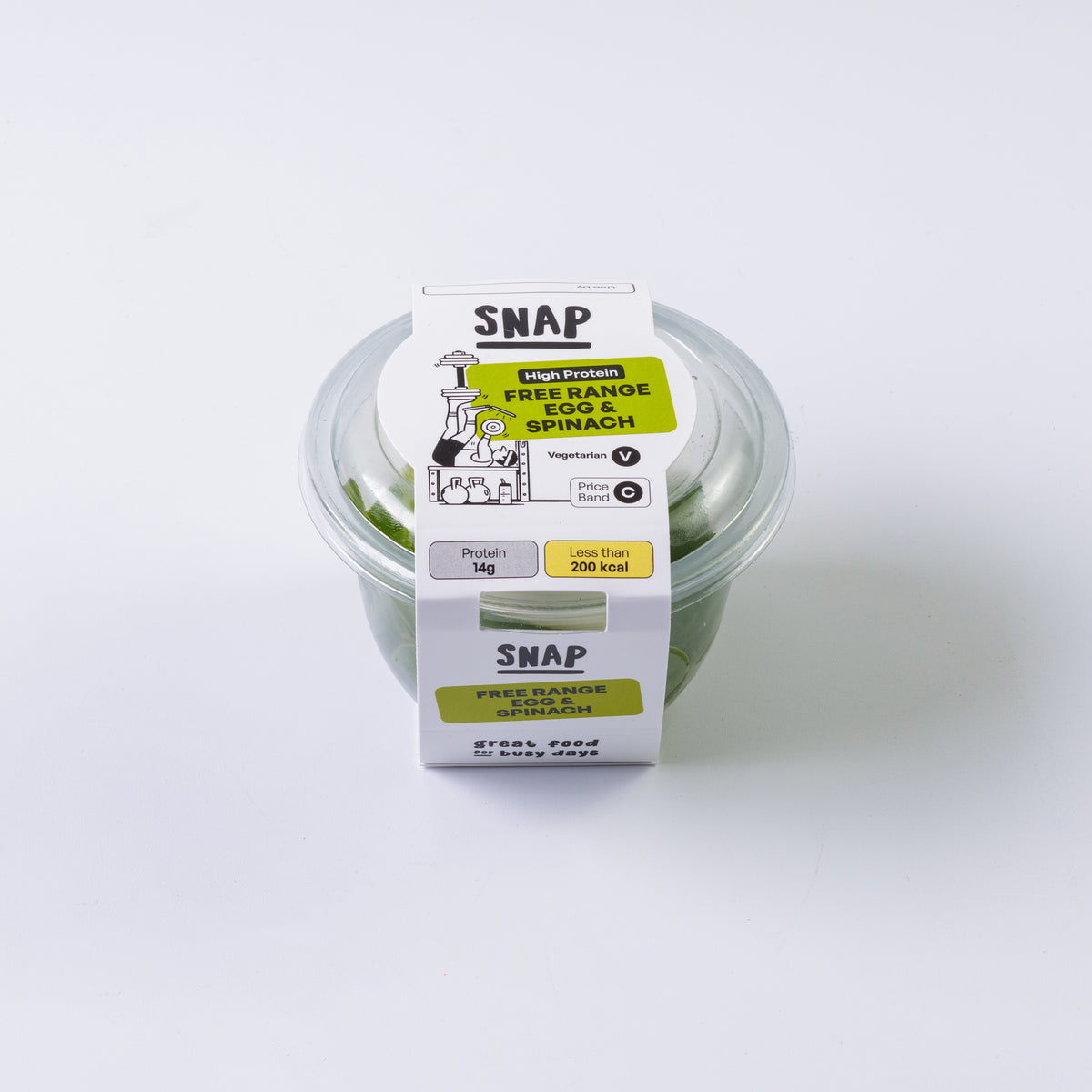 FREE RANGE EGG & SPINACH SNACK POT (4 Pack)