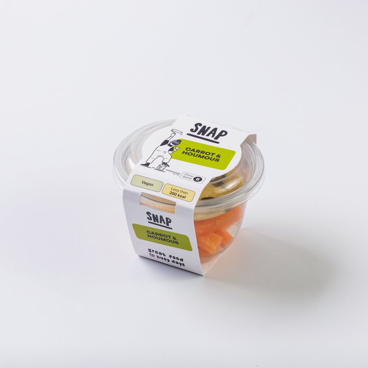 CARROT & HOUMOUS SNACK POT (4 Pack)