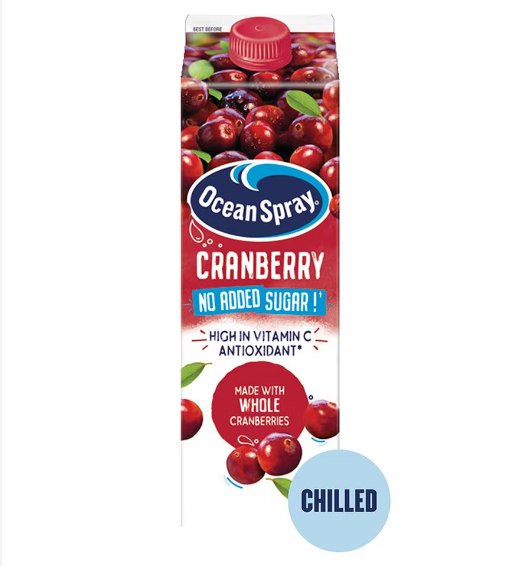 OCEAN SPRAY CLASSIC NO ADDED SUGARS (1ltr)