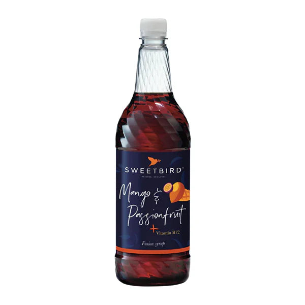 Sweetbird Fusions Mango & Passionfruit + Vitamin B Syrup (1 litre)