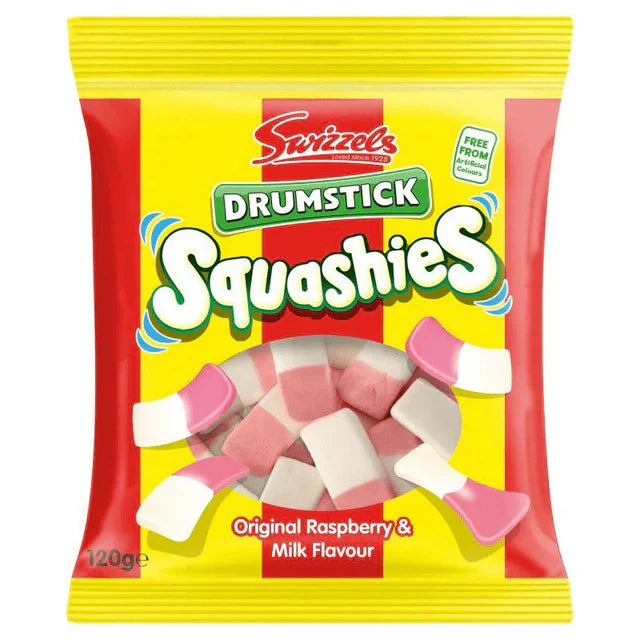 SWIZZELS SQUASHIES ORIGINAL GRAB BAGS (120g) x 12