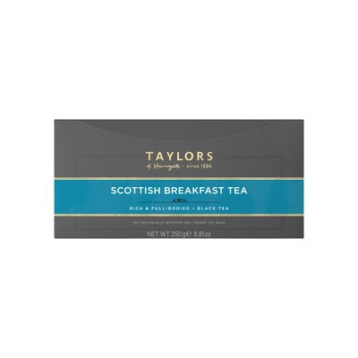 Taylors of Harrogate Scottish Breakfast Tag & Envelope Tea Bags (100 Bags)