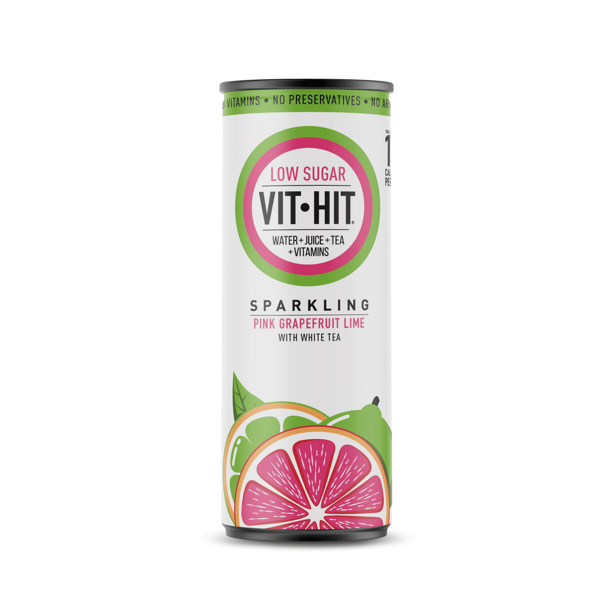 VITHIT SPARKLING PINK GRAPEFRUIT & LIME CANS (330ml) x 12