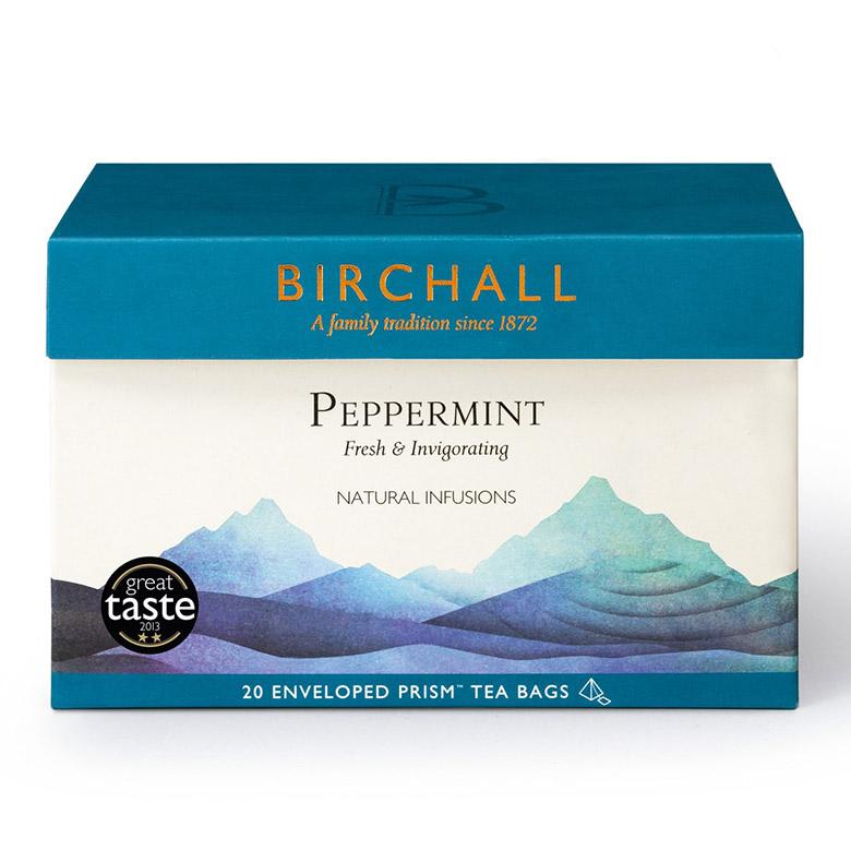 Birchall Tea Peppermint Enveloped Prism Tea Bags x 20