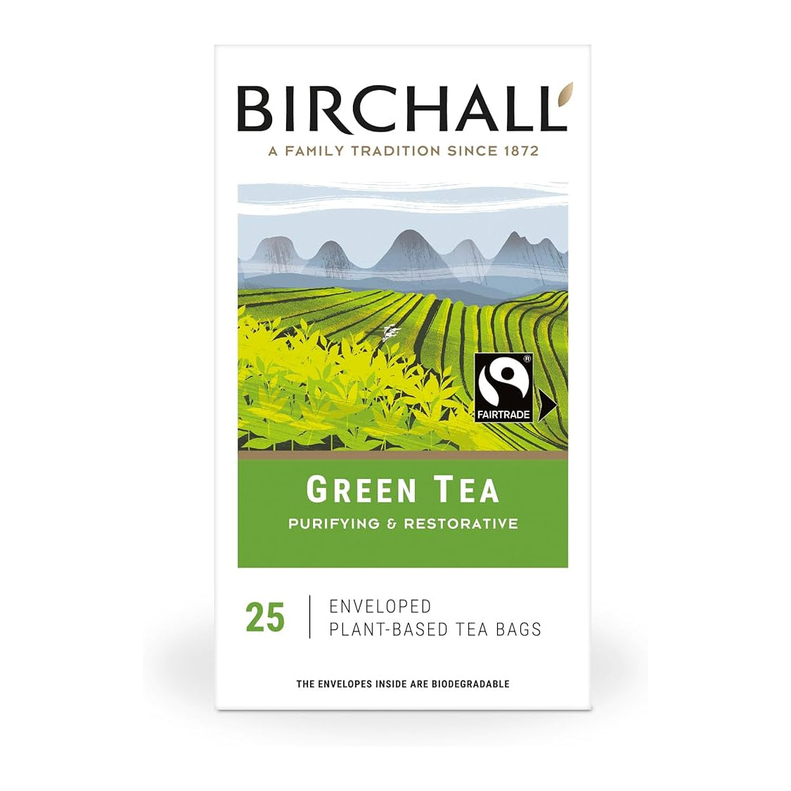 Birchall Tea Enveloped Green Tea Bags x 25