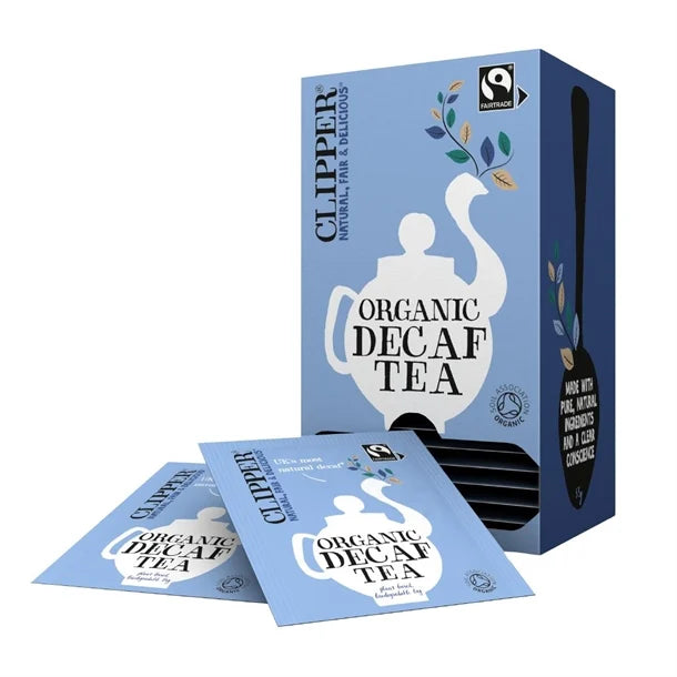 CLIPPER FAIRTRADE ENVELOPED AND TAGGED ORGANIC DECAF EVERYDAY TEA (25 bags)