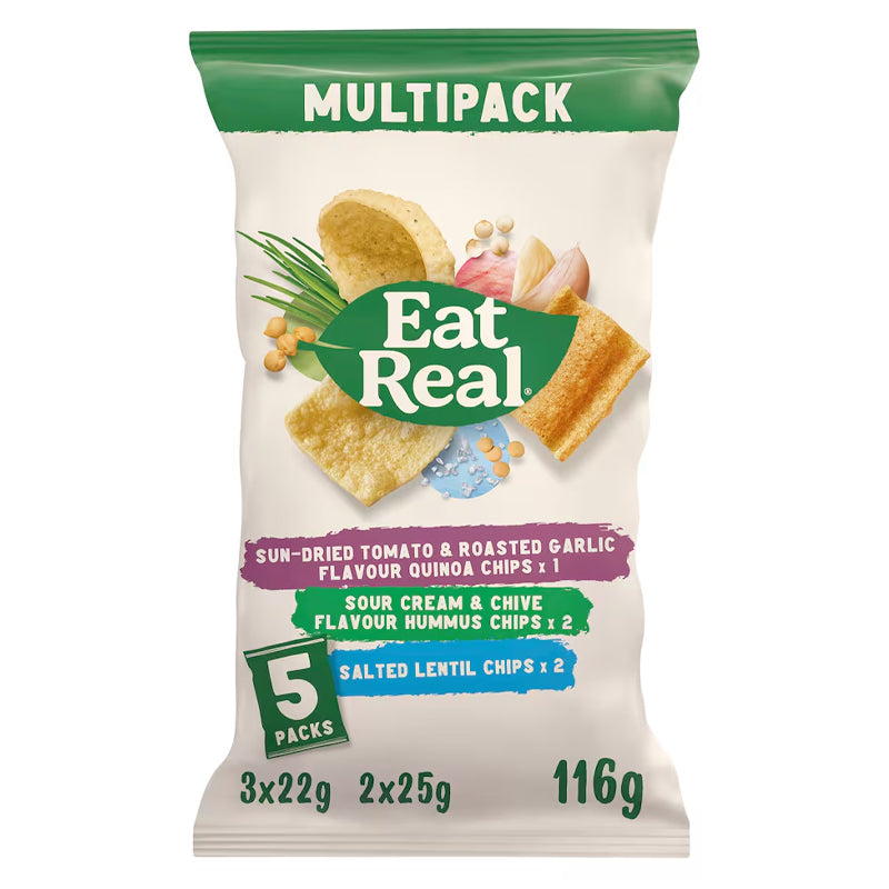 EAT REAL HUMMUS LENTIL & QUINOA VARIETY MULTIPACK (PACK OF 5)