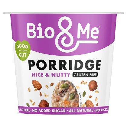 BIO & ME NAS NICE & NUTTY GLUTEN FREE PORRDIGE POT (58g) x 8