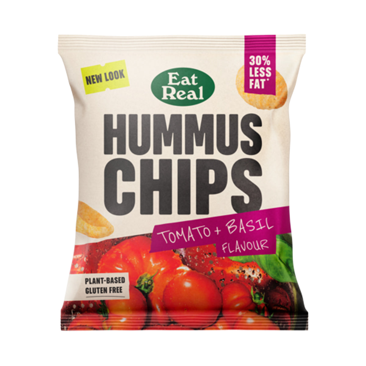 EAT REAL HUMMUS CHIPS TOMATO & BASIL (22g) x 24