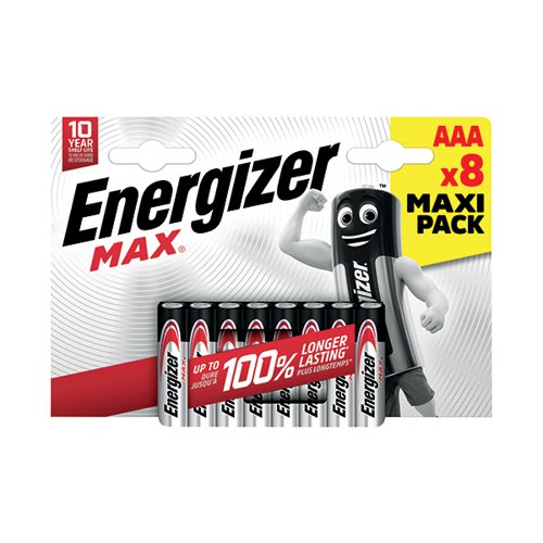 ENERGIZER MAX AAA BATTERY (PACK OF 8) E303324100
