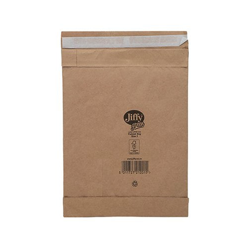 JIFFY PADDED BAG SIZE 2 195X280MM GOLD PB-2 (PACK OF 100) JPB-2
