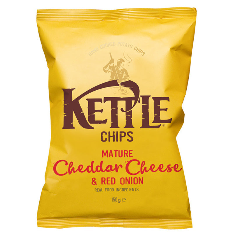 Kettle Chips Mature Cheddar & Red Onion (40g) x 18