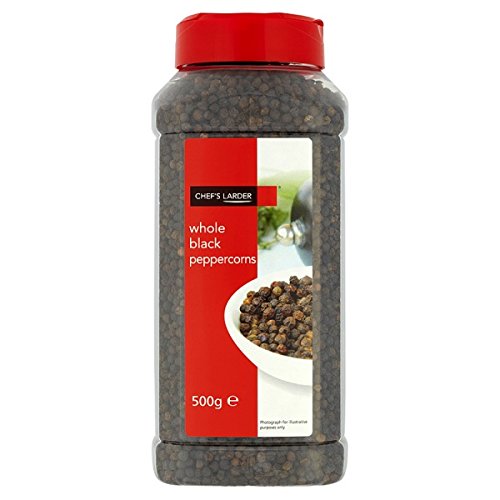 CHEFS MENU WHOLE BLACK PEPPERCORNS 500g