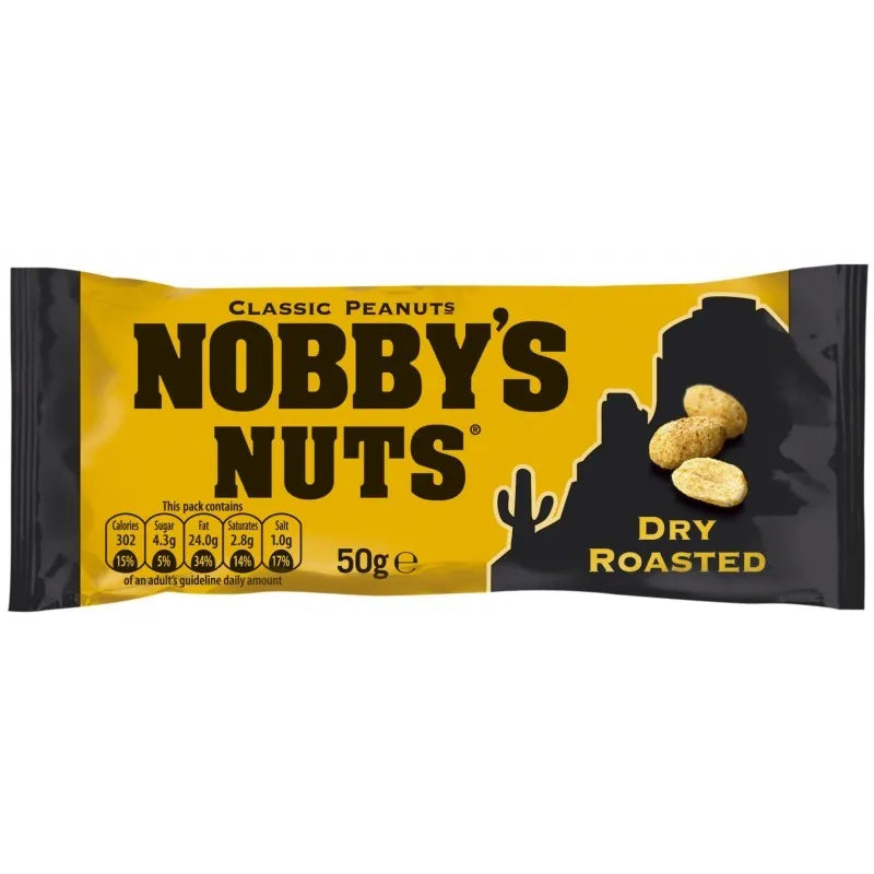 NOBBYS NUTS CLASSIC DRY ROASTED PEANUTS (50g) x 24