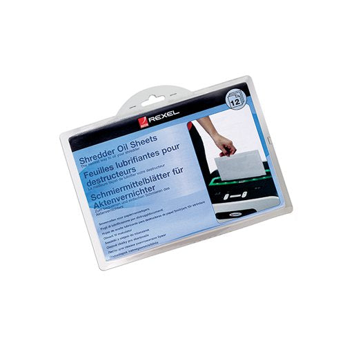 REXEL SHREDDER NON-AUTO OIL SHEETS (PACK OF 12) 2101948