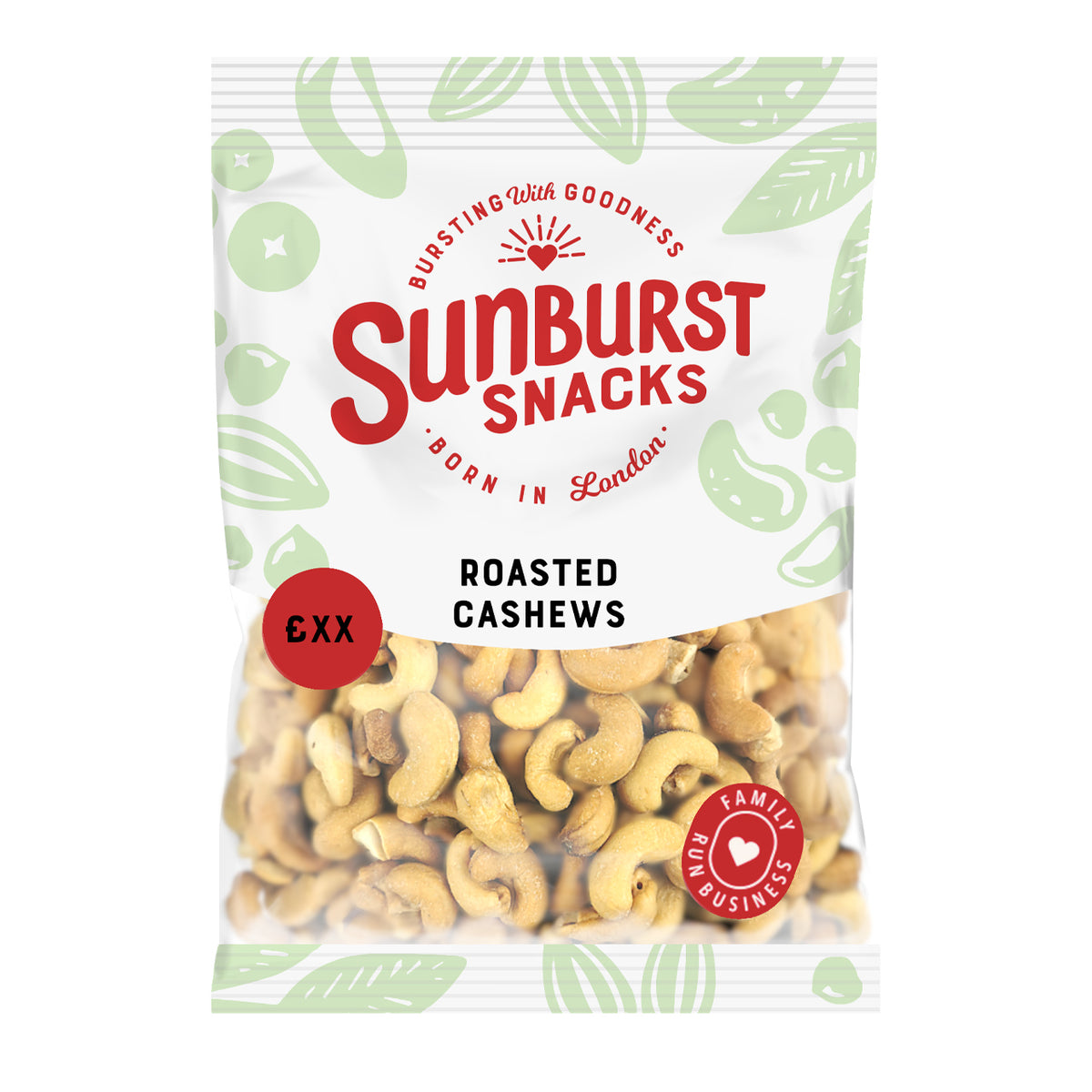 SUNBURST ROASTED SALTED CASHEWS (50g) x 14