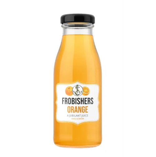 FROBISHERS ORANGE JUICE GLASS BOTTLES (250ml) x 24