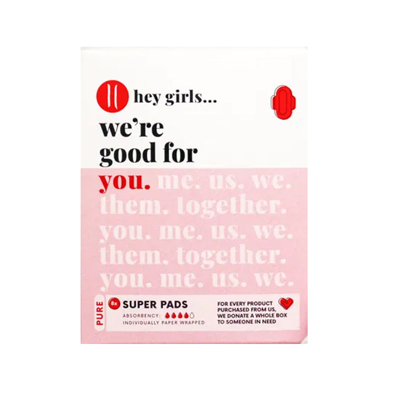 HEY GIRLS SUPER PADS (Pack Of 8)