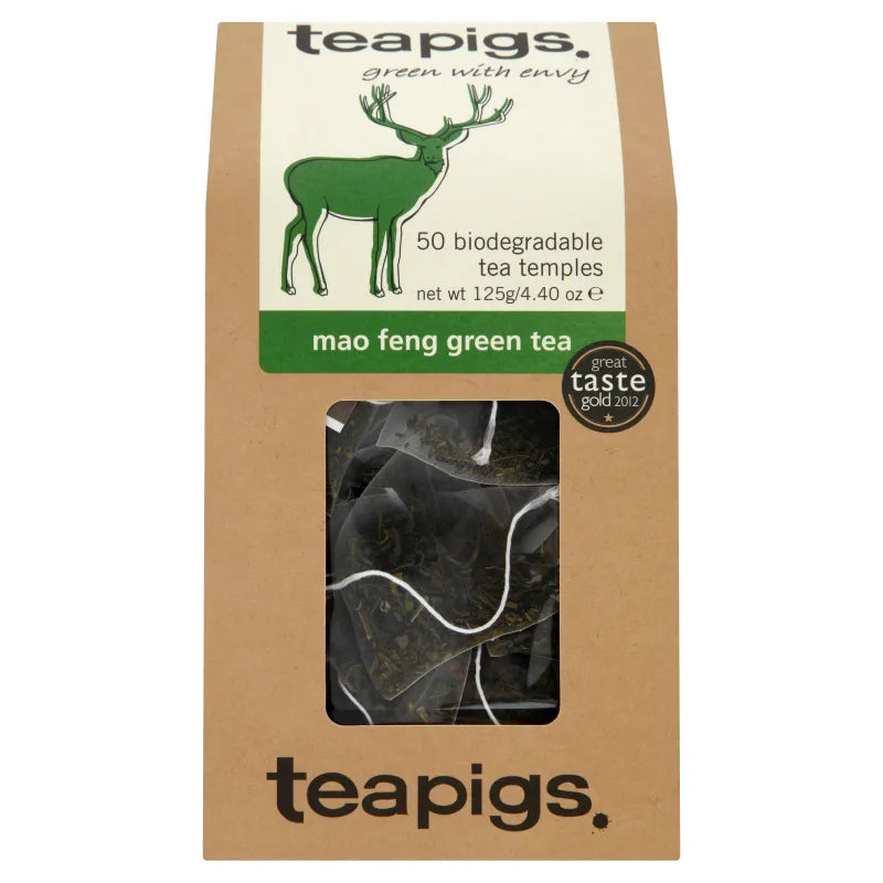 TEAPIGS MAO FENG GREEN TEA (50 ENVELOPED AND TAGGED) x 1