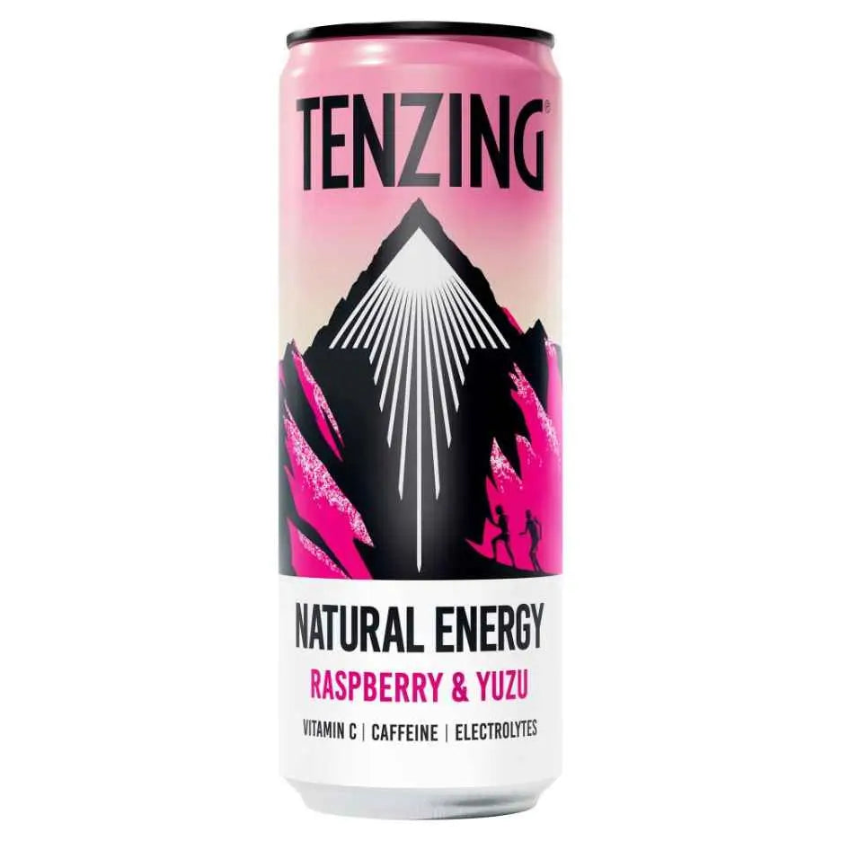 TENZING RASPBERRY & YUZU NATURAL ENERGY DRINKS (250ml) x 12