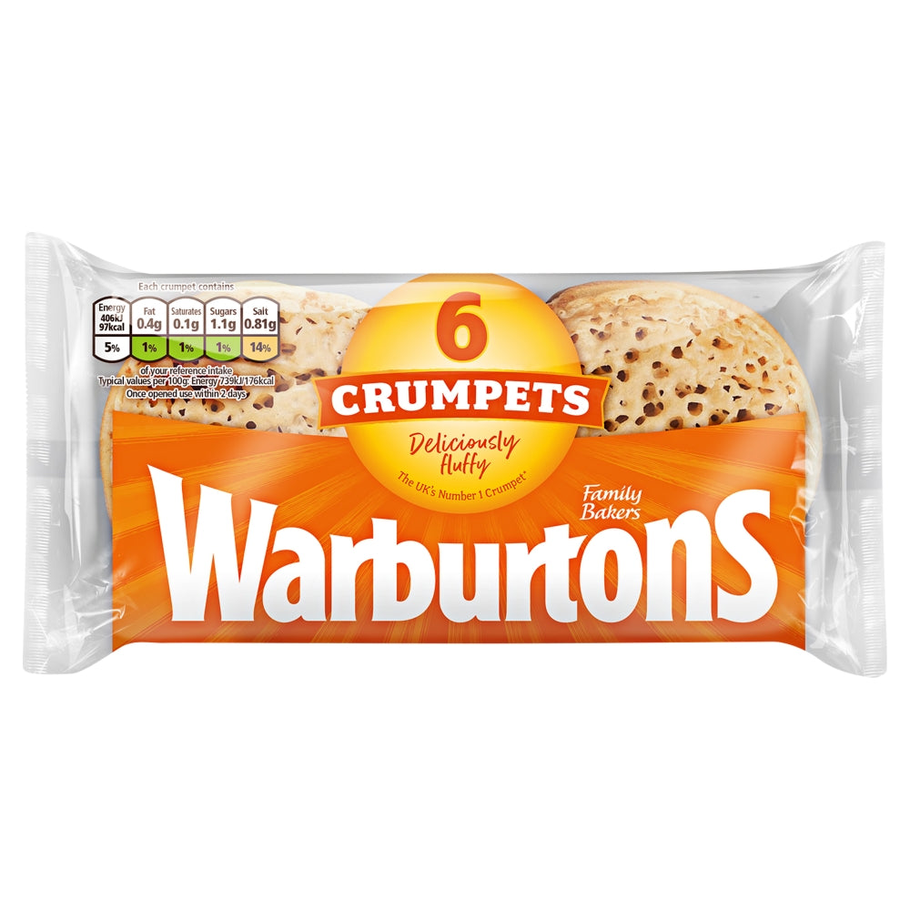 WARBURTONS CRUMPETS (6 Pack)