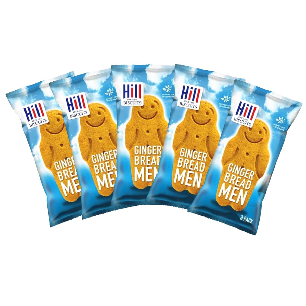 HILL GINGERBREAD MEN BISCUITS (3-Pack) x 80